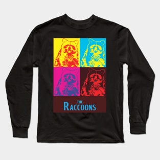 Raccoon wielding vocals Long Sleeve T-Shirt